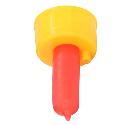 10 Pcs Nipples, Soft Rubber Leakproof Small Animal Milk Drink Nipples with Flutter Valves, Screw on Bottle, Silicone Little Cow Calf Milk Drinking Nipples for Goats, Lamb, Puppy, Foal