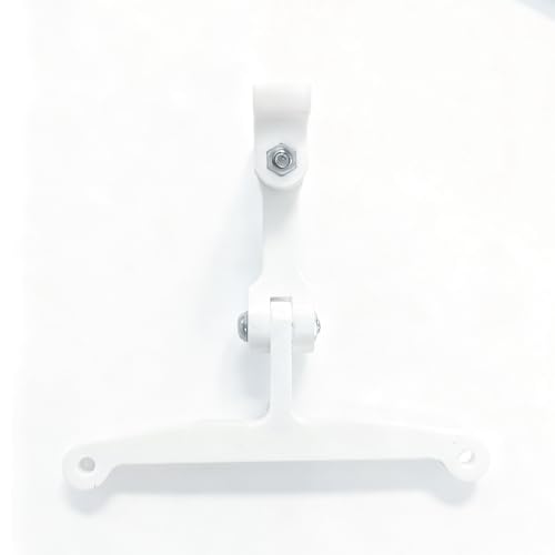 Adjustable Fan Grill Mount Bracket, Compatible with Popular Greenhouse Cabinets Like Milsbo and AC Infinity Fans, Secure Clip for Enhanced Ventilation (120mm Fan Mount- White)