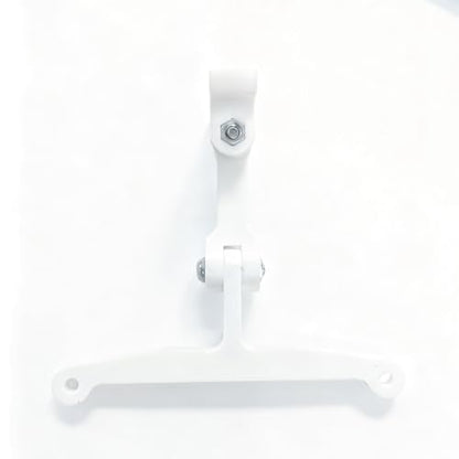 Adjustable Fan Grill Mount Bracket, Compatible with Popular Greenhouse Cabinets Like Milsbo and AC Infinity Fans, Secure Clip for Enhanced Ventilation (120mm Fan Mount- White)
