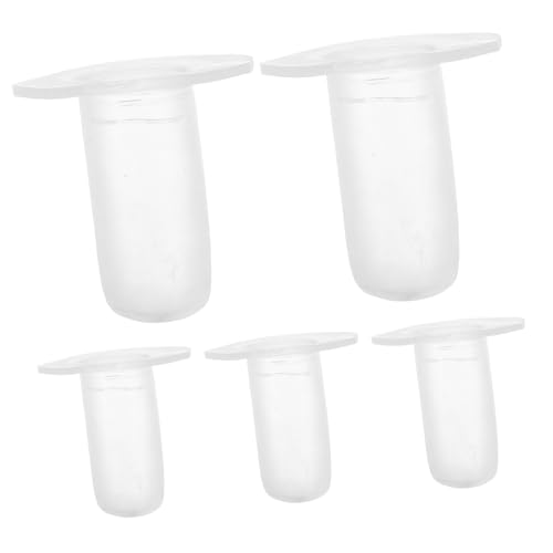 Abaodam 5pcs Calf Nursing Nipple Set Silicone Animal Feeding Teats for Cattle and Small Animals Sturdy Milk Bottle Accessories Comfort Fit Design