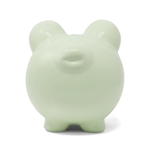 Child to Cherish Ceramic Piggy Bank, Green - color: Green