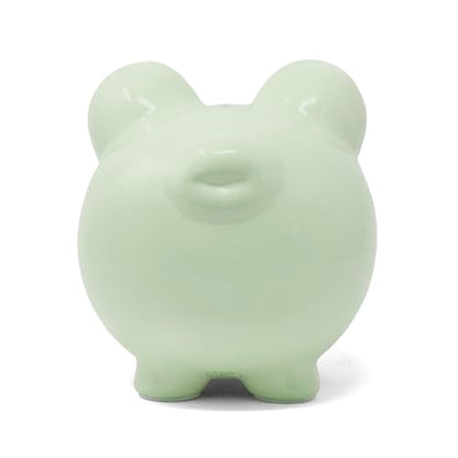 Child to Cherish Ceramic Piggy Bank, Green - color: Green
