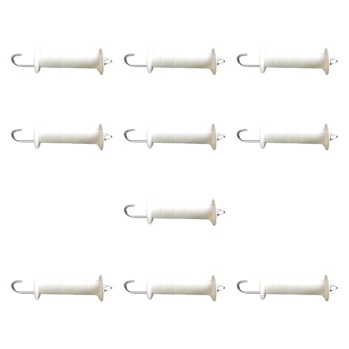 10 Pieces Fence Gate Handles Electric Fence Gate Handle Heavy Duty Spring Assistance Accessories Direct Replacement Easy Installation Sturdy Material