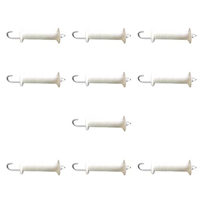 10 Pieces Fence Gate Handles Electric Fence Gate Handle Heavy Duty Spring Assistance Accessories Direct Replacement Easy Installation Sturdy Material