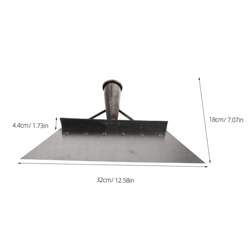 DOITOOL Manganese Steel Animal Dung Shovel 32cm for Farm Cleaning, Heavy Duty Multi-Function Scraper for Barn Manure Removal and Floor Cleaning