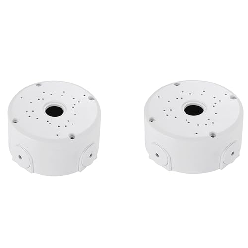 Universal Bullet Security Camera Junction Box Mount Bracket Plastic Rainproof Junction Box Mount Bracket for IP Camera Electric Enclosure, Indoor/Outdoor Wall Cable Junction Base Boxes (2 Pack) - size: 2 PACK