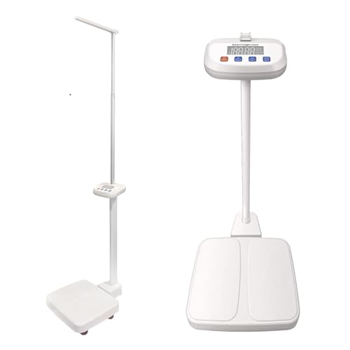 Digital Medical Scale,Professional Height and Weight Physicians Scale for Hospital, School, Beauty Salon.Measuring Range: 0.44 lbs - 400 lbs,2.3 ft - 6.9 ft. - size: 400lbs