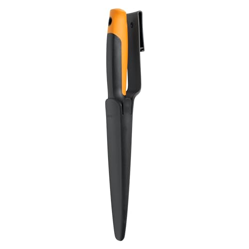 Fiskars Hori Hori Garden Knife with Sheath, Multi-Purpose Heavy Duty Gardening Hand Tool for Weeding, Planting, Digging with Hanging Hole - style: Hori Knife