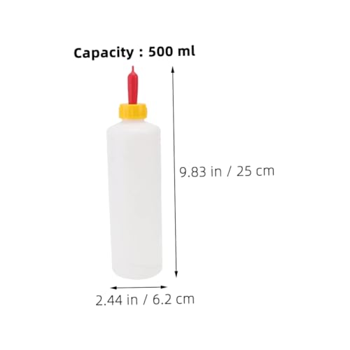 2sets Multi-Function Goat Milk Bottle Replacable Parts Livestock Feeding Bottle for Cattle Sheep Easy to Clean and Maintain