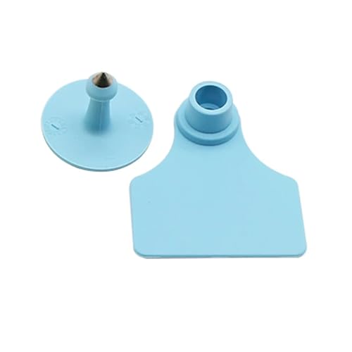 Cattle Ear Tags 150 Sets Livestock Blank Ear Tags Animal Earring Marker Tag for Cattle Cow Swine Deer Camel Horse for Animals(Blue) - color: Blue