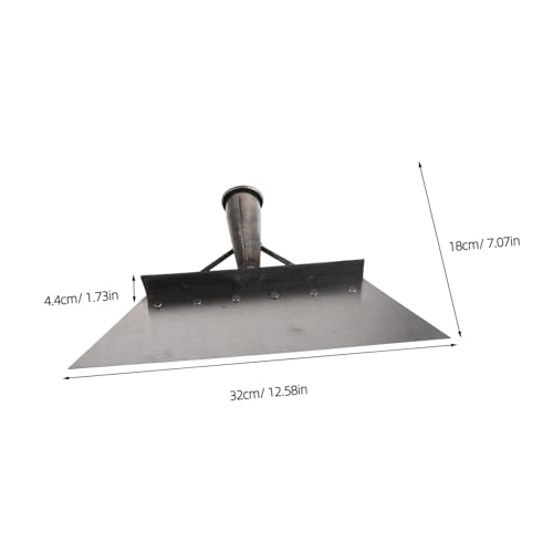 UKCOCO Manganese Steel Floor Scraper and Small Shovel for Barn Cleaning, 32cm Multifunctional Livestock Manure Scraper for Pig, Chicken, and Cattle Farms