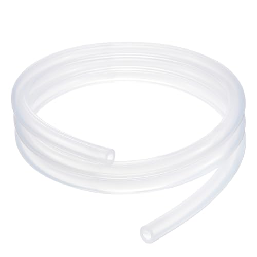 METALLIXITY Silicon Tubing(1/25" ID x 5/32" OD x 3.3Ft), Pure Silicone Hoses High Temp - for Printer, Hot Water Dispenser, Engine, Brewing, Fish Tank Air Pump, Pump Transfer, Clear - size: 3.3 Feet, style: 1/25" IDx5/32" OD