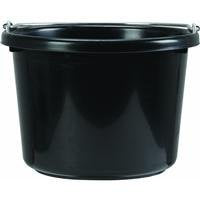 Little Giant Farm & Ag P8BLACK 8 Quart Black Plastic Buckets