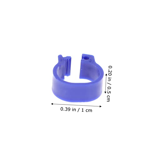 100pcs Colorful Poultry Foot Rings Large Clip-on Leg Bands for Pigeons Doves Ducks and Chickens Easy Identification for Bird Breeders and Enthusiasts