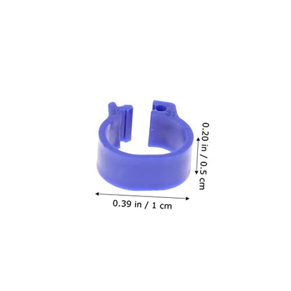 100pcs Colorful Poultry Foot Rings Large Clip-on Leg Bands for Pigeons Doves Ducks and Chickens Easy Identification for Bird Breeders and Enthusiasts