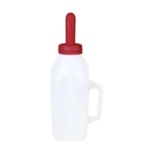 Calf Milk Feeding Bottle 4 L with Extended Nipple, Leakproof Feeder for Newborn Calves, Sheep & Goats, Livestock Nursing Bottle - color: Vertical 2 liter int