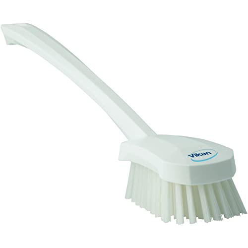 Vikan 41865 Brush,Washing,Stiff,15.75",PP/PBT,White - color: White