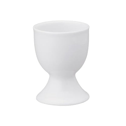 HIC Kitchen Single Egg Cup, Fine White Porcelain - style: Single Egg Cup, Porcelain