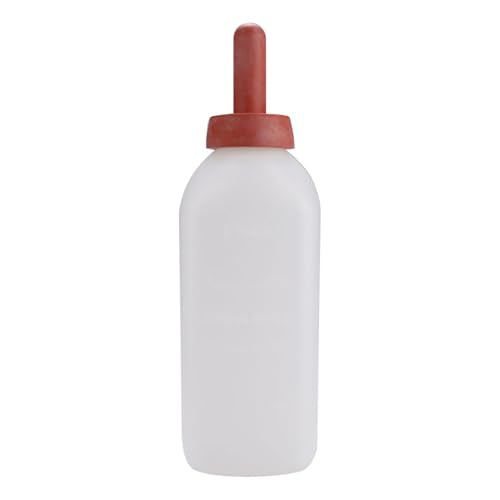 CHICIRIS 2L Durable Calf Nursing Bottle with Rubber Nipple for Easy Feeding, for Weaning Calves, Plastic
