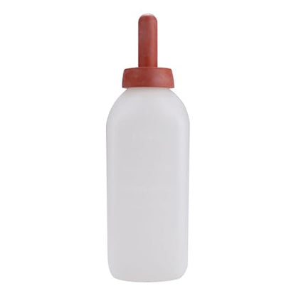 2L Calf Cow Feeding Milk Bottle Cups, Nursing Milk Feeder with Rubber Nipple, Livestock Nursing Bottle Feeding Set for Farm