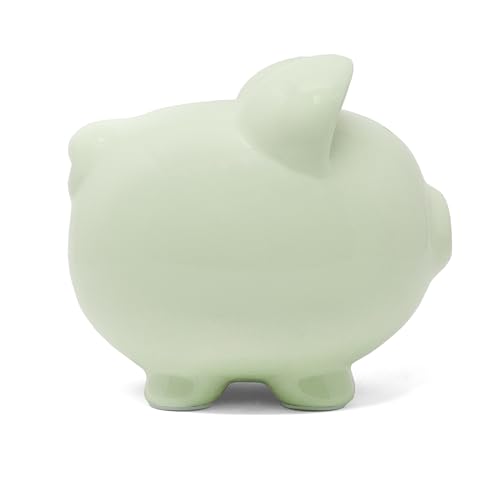 Child to Cherish Ceramic Piggy Bank, Green - color: Green