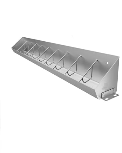 Heavy Duty Waterproof Pig Feeders | 2 in 1 Hog Feeder Trough for Piglets and Livestock | Durable Outside Feeding Pan - size: 10 bit