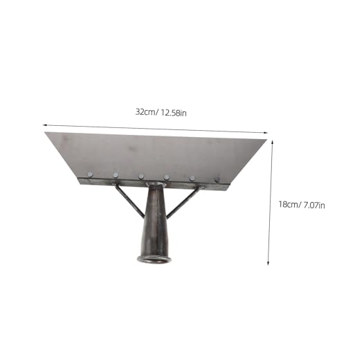 Heavy Duty Manganese Steel Farm Cleaning Shovel 32cm for Barn Manure Removal Livestock Dung Scraper Tool