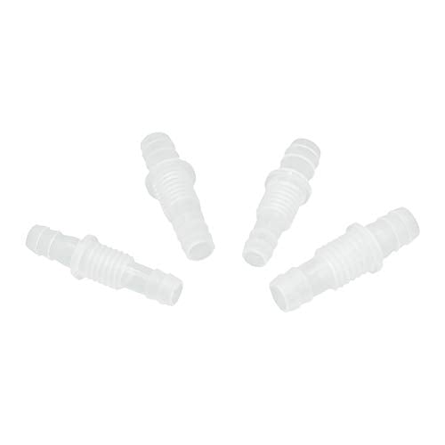 5/16” Thru-Bulk Bulkhead Plastic Hose Barb Fittings Union Adapter Fittings for Aquarium Fuel Gas Liquid Air with Metal washers (Pack of 3) - color: 3 pcs, size: 5/16 Inch