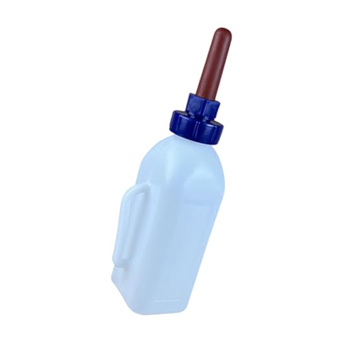 Large Capacity Livestock Milk Container Feeding Bottle with Leakproof Nipple Easy Refilling Mouth for Fawns Nursing - style: 2 liter capacity