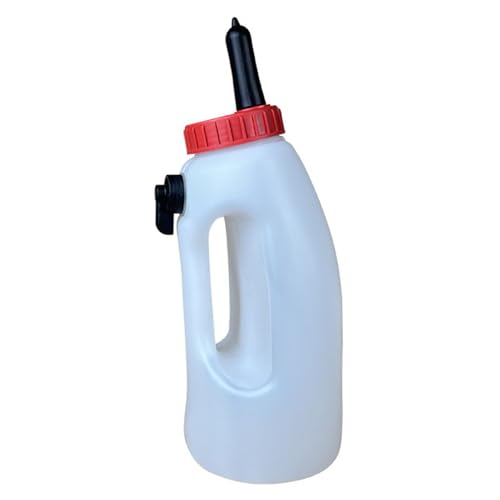 Calf Bottle with Detachable Nipple 4L Plastic Nursing Bottle with Regulating Valve and Handle Farm Equipment, Farm Equipment