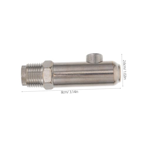 TOYANDONA -Splash Stainless Steel Pig Nipple Drinker Automatic Watering Nozzle for Heavy-Duty Livestock Waterer for Farm Use Splashproof Design for Clean Bedding