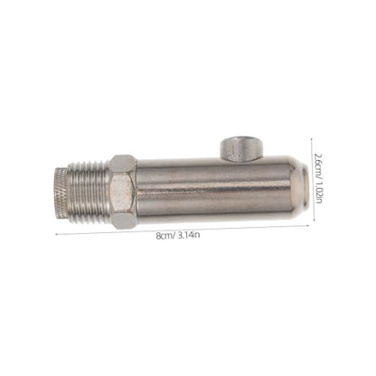 TOYANDONA -Splash Stainless Steel Pig Nipple Drinker Automatic Watering Nozzle for Heavy-Duty Livestock Waterer for Farm Use Splashproof Design for Clean Bedding