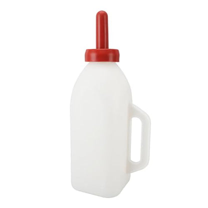Calf Feeding Bottle 2L Thick Leakproof Silicone Nipple with Handle for Farm Pasture Calf Nursing Feeding Supplies Made of Plastic and Silicone (Upright Milk Pot) - size: Upright Milk Pot