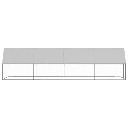 78.7" Galvanized Steel Chicken Cage, Walk-in Rustproof Coop for Small to Large Birds, Easy Assembly Backyard Enclosure - color: Silver-A, size: 78.7 x 78.7 x 78.7 in (W x L x H)