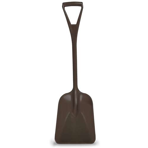 SPARTA Polypropylene Sanitary Shovel, One-Piece Molded Food and Ice Scoop for Commercial Kitchen and Bulk Ingredient Transfer, 10" x 13.75" Scoop, Brown - color: Brown, size: 10" x 13.75" Scoop