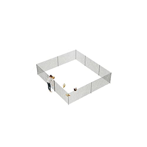 Omlet Chicken Fencing | High Poultry Netting with Door | Significantly Higher Than Other Moveable Fencing Options on The Market | Give Your Chickens More Space | 69ft - size: 69ft