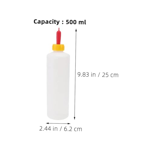 Sosoport 2sets Multi-Purpose Goat Milk Bottle Feeder for Cows Sheep Goats Farm Animals Can Nipple Nursing Bottle