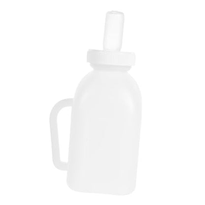 Livestock Nursing Bottle for and Goats Feeding Kit with Tough Pacifier for Newborn Reusable and Easy to Clean