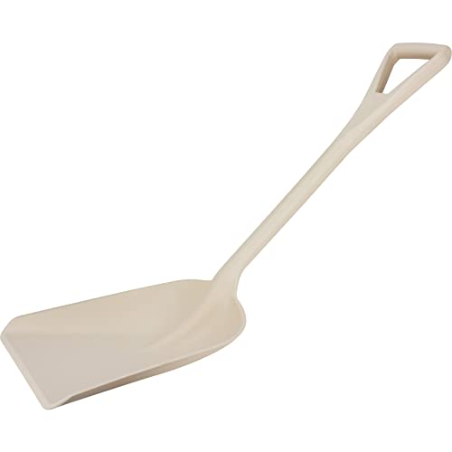 SPARTA Polypropylene Sanitary Shovel, One-Piece Molded Food and Ice Scoop for Commercial Kitchen and Bulk Ingredient Transfer, 10" x 13.75" Scoop, Tan - color: Tan, size: 10" x 13.75" Scoop