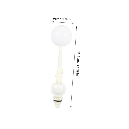 Adjustable Abs Float Valve with High Flow Rate for Automatic Water Level Control in Livestock Troughs and Hydroponics Tanks Plastic Construction Easy Installation