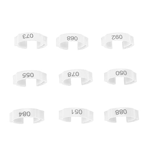 100Pcs Colorful Plastic Chicken Leg Buckle Rings, Retractable Poultry Identification Bands for Chicken Duck Bird, Safe and Material for Poultry Feeding Supplies (White (100 Pieces per Pack)) - color: White (100 pieces per pack)
