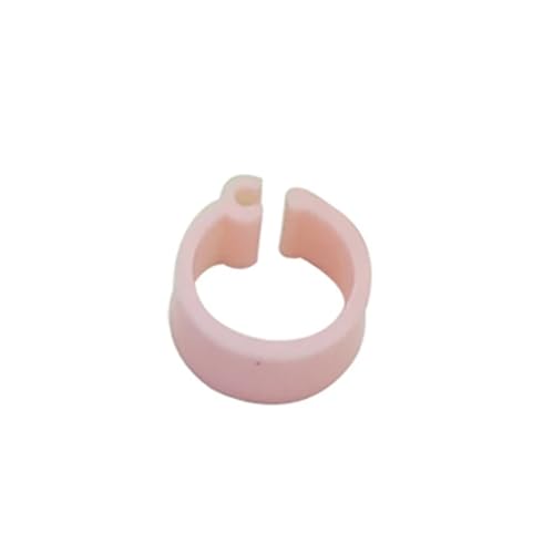 600Pcs 10 Colors Birds Feet Rings Inner Diameter 8mm Width 7mm Plastic Clip Ring Pigeon Quail Foot Farm Animal(Pink) - color: Pink