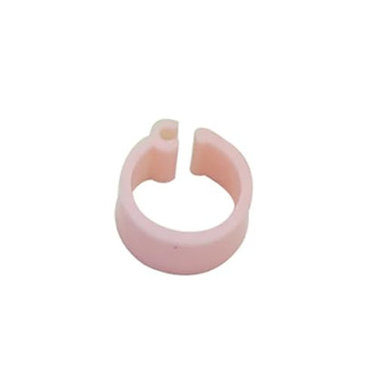 600Pcs 10 Colors Birds Feet Rings Inner Diameter 8mm Width 7mm Plastic Clip Ring Pigeon Quail Foot Farm Animal(Pink) - color: Pink