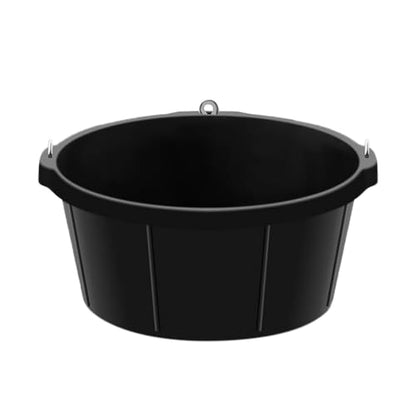 Rubber Feed Pan Utility Versatile 6.5 Gal Rubber Tub for Duck Horses Pig