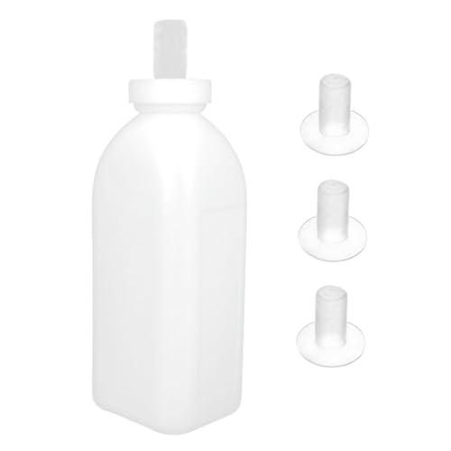 MERRYHAPY 2000ml Calf Nursing Bottle for Livestock 2L Calf Feeding Bottle with 4 Pacifiers Durable Milk Bottle for Calves Sheep and Goats