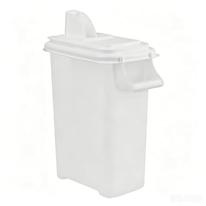 Pet Food Storage Container 16 Quart, Large Capacity Grain Bin with Easy Pour Spout, Airtight Bird Feeder and Dog Cat Treats Dispenser for Kitchen Pantry Organization