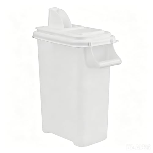 Pet Food Storage Container 16 Quart, Large Capacity Grain Bin with Easy Pour Spout, Airtight Bird Feeder and Dog Cat Treats Dispenser for Kitchen Pantry Organization
