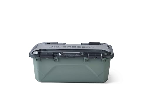 Gregory Alpaca 45L Waterproof Gear Organization/Camping Gear Box with Transparent Removable Lid, Nomad Green - color: Nomad Green, size: 45L