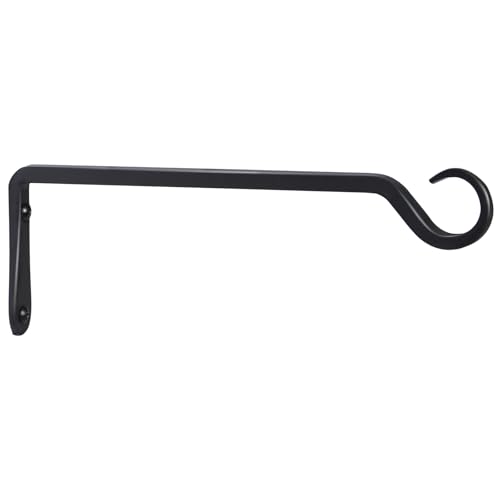 AILIN YELOKIE 12inch Plant Hanger, Sturdy Hanging Plant Hangers Outdoor, Bird Feeder Hanger for Bird Feeders, Planters, Lanterns, Wind Chimes Indoor Outdoor, Upgrade Black - color: Black, size: 12in-1-Black