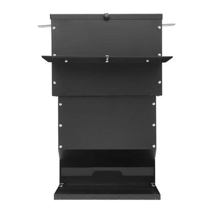 59.5 Gallons Hanging Deer Feeder, Automatic Dog Feeder Large Breed with Lid Freestanding Gravity Deer Feeders Gravity Dispenser Feeds Protein and Corn, Hanging & Wall Mount Wildlife Feeder